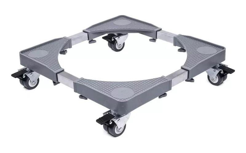 Suporte De Geladeira / Maquina De Lavar Fogão Inox Rodinhas Menor preço em Suporte De Geladeira / Maquina De Lavar Fogão Inox Rodinhas