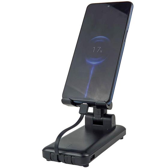 Suporte de Mesa Ajustável + Carregador Portátil 10000mah para Celular/ Tablet - KAPBOM Menor preço em Suporte de Mesa Ajustável + Carregador Portátil 10000mah para Celular/ Tablet - KAPBOM
