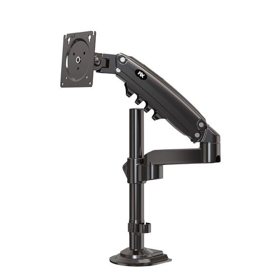 Suporte de Mesa Ajustavel com Pistao a Gas Para Monitor PIX, 17" à 35", Preto - PX-H80 Menor preço em Suporte de Mesa Ajustavel com Pistao a Gas Para Monitor PIX, 17" à 35", Preto - PX-H80