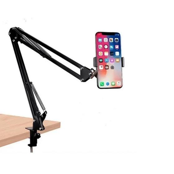 Imagem de Suporte de mesa com braço articulado p/smartphones e tablets - Tomate