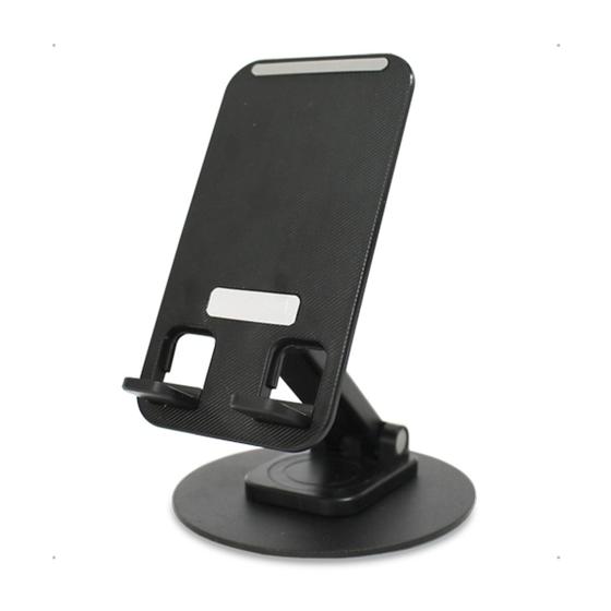 Imagem de Suporte de Mesa Dobrável p Celular e Tablet até 10 Polegadas Ajustável, Portátil, Antiderrapante, Ideal p Vídeos, Aulas, Escritório e Viagens