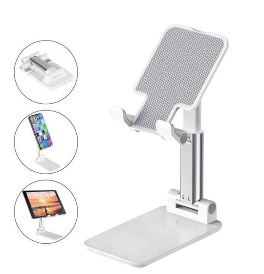 Imagem de Suporte De Mesa Dobrável Para Celular E Tablet - Branco