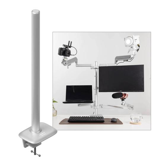 Imagem de Suporte De Mesa Falcam Geartree 2748 Com Braçadeira C-Clamp