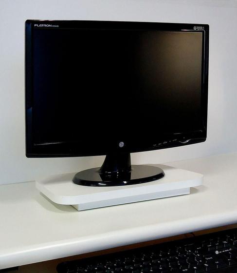 Imagem de Suporte de Mesa Giratório 360 para Monitor - Branco