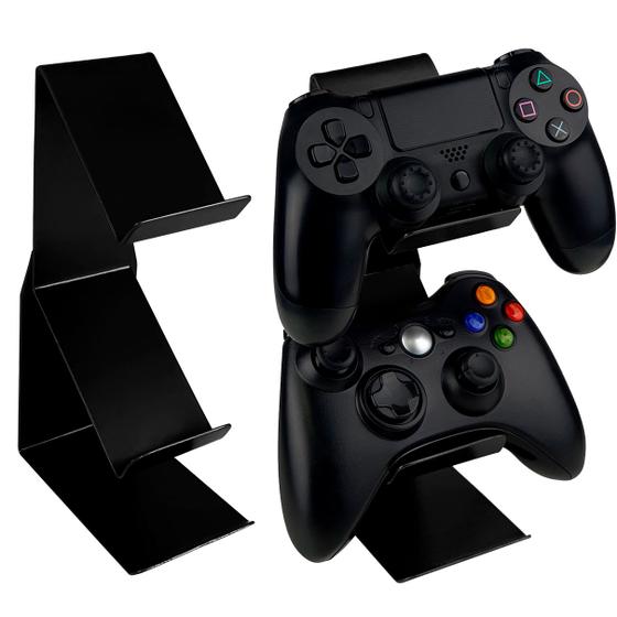 Imagem de Suporte de Mesa Para 2 Controles Compatível com PS e Xbox Vexus - Preto