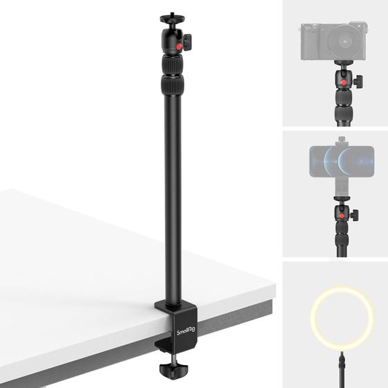 Imagem de Suporte de Mesa para Câmera SmallRig 3488 com Cabeça Esférica de 1/4"