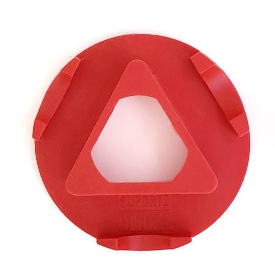 Imagem de Suporte de Mesa para Celular Universal Triangular Vermelha