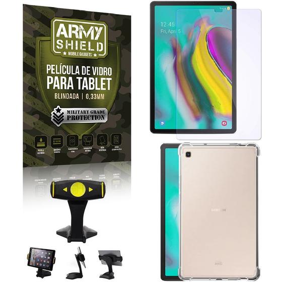 Imagem de Suporte de Mesa para Tablet Samsung S5e 10.5 T720/T725 + Capinha Antishock + Pelicula Armyshield