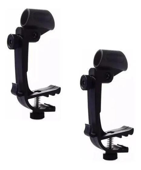 Imagem de Suporte de Microfone Ajustável para Bateria Clip-02 com 02 suportes - Smart