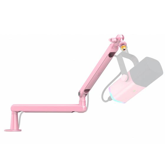 Imagem de Suporte de Microfone Boom Arm FIFINE Low Profile Rosa - Compatível com BM88P