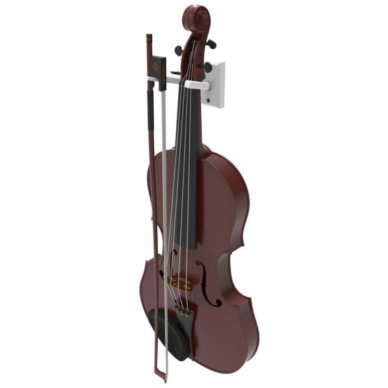 Imagem de Suporte De Parede Compatível com Violino Instrumento Musical Fixo - ARTBOX3D