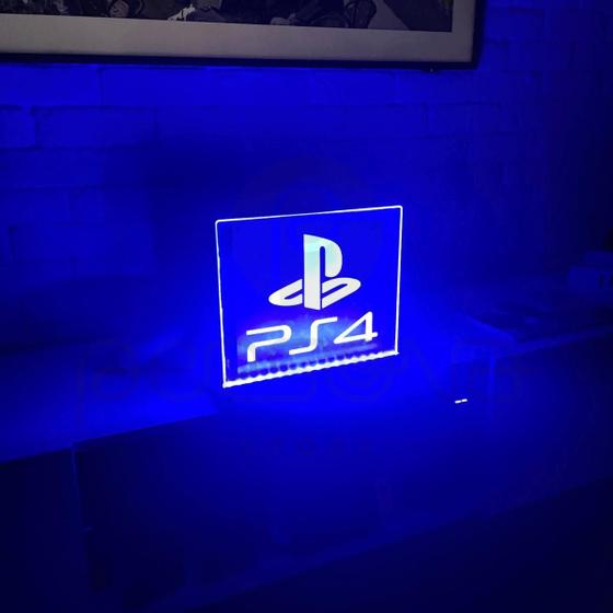 Imagem de Suporte De Parede e Mesa Playstation 4 Ps4 LED