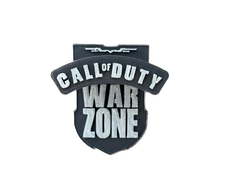 Imagem de Suporte De Parede Headset call of duty warzone Com Fita Dupla Face cinza