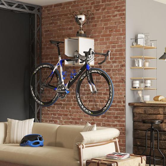 Imagem de Suporte de parede multifuncional bike 28cm 1001 Easy Be Mobiliário