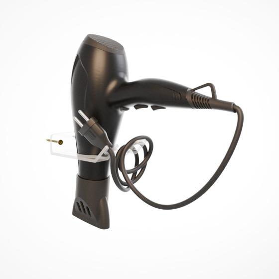 Imagem de Suporte de Parede Organizador Compatível com Secador de Cabelo - ARTBOX3D