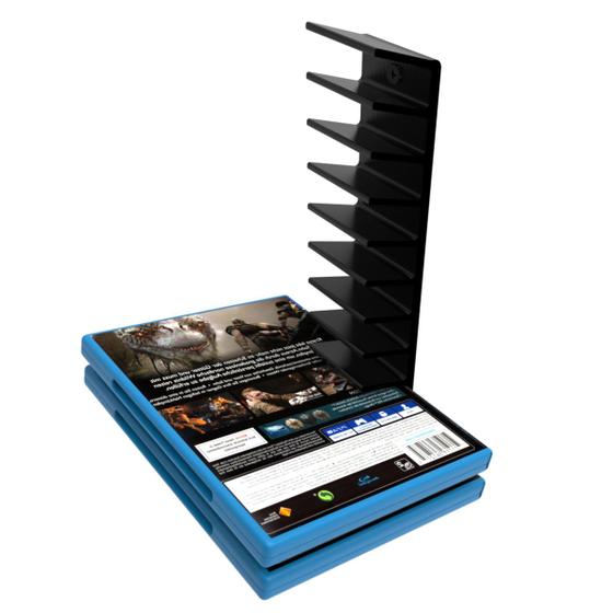 Imagem de Suporte de Parede Organizador de DVD BluRay Compatível com Jogos de Ps4 Ps5 Xbox - ARTBOX3D