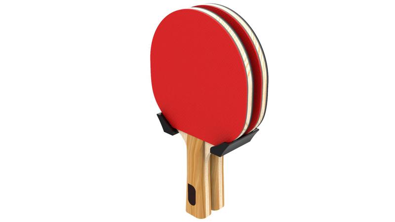Imagem de Suporte De Parede Para 2 Raquetes De Ping Pong Tenis De Mesa
