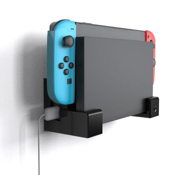 Imagem de Suporte de Parede para Dock Nintendo Switch Preto