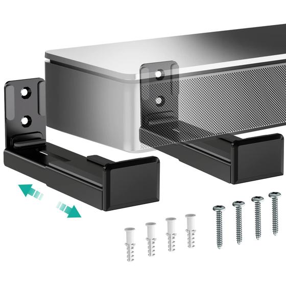 Suporte de parede Soundbar WALI Universal SLK202, preto Imagem de Suporte de parede Soundbar WALI Universal SLK202, preto