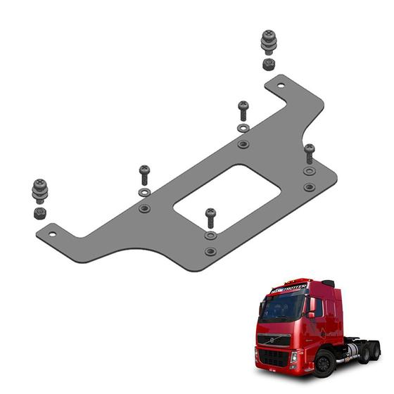 Imagem de Suporte De Placa Volvo Fh 2015 2016 2017 2018 Traseiro