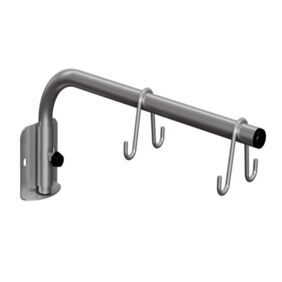 Imagem de Suporte de soro de parede de 4 bolsas slim