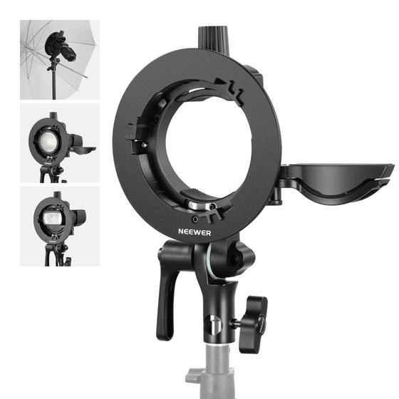 Imagem de Suporte de suporte NEEWER CRB1 S Type com suporte Bowens para Flash
