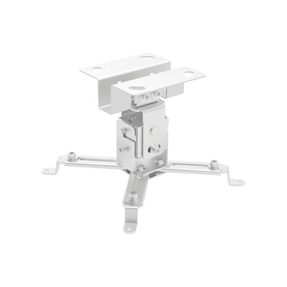 Imagem de Suporte De Teto Branco P/ Projetor Datashow Ajuste de Ângulo