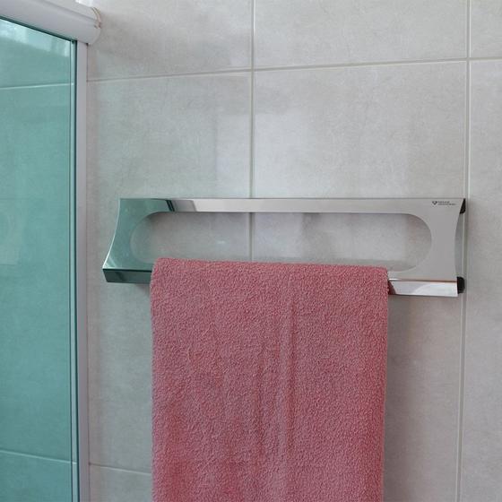 Imagem de Suporte de Toalha Grande - Inox - Sem parafusos