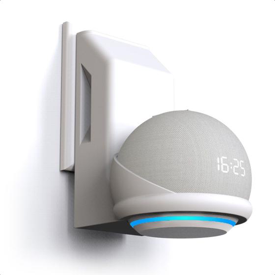 Suporte De Tomada Parede Stand Amazon Alexa Echo Dot 4ª e 5ª Geração - Sculpy Imagem de Suporte De Tomada Parede Stand Amazon Alexa Echo Dot 4ª e 5ª Geração