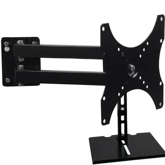 Suporte De Tv Biarticulado 28A43 Pol Com Suporte De Receptor Menor preço em Suporte De Tv Biarticulado 28A43 Pol Com Suporte De Receptor