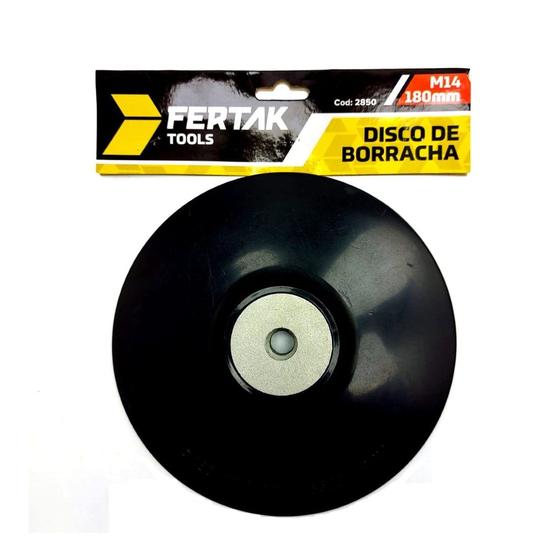 Suporte Disco de Lixa Borracha 180mm M14 Fertak 2850 Menor preço em Suporte Disco de Lixa Borracha 180mm M14 Fertak 2850