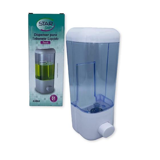 Imagem de Suporte Dispenser De Sabonete Líquido E Álcool Gel 650 Ml