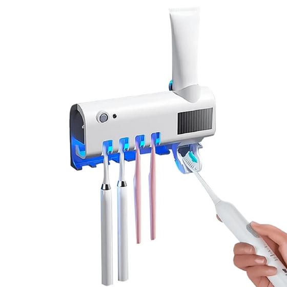 Imagem de Suporte Dispenser Escova de Dente com esterilizador UV Automático