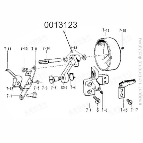 Imagem de Suporte do enchedor da pespontadeira série b814 - 141603-009, 141603009