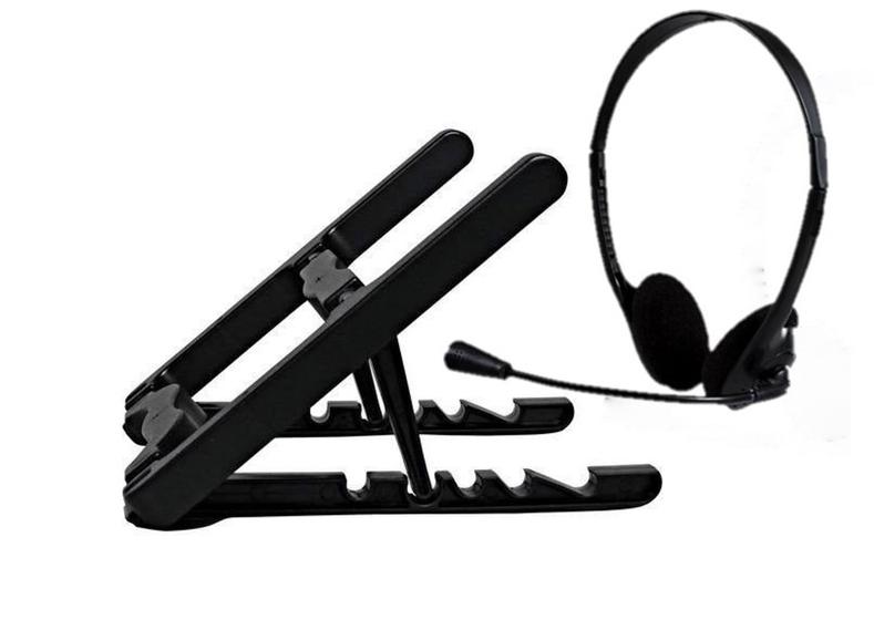 Imagem de Suporte Ergonômico P/notebook + Headset P2 Bright 010