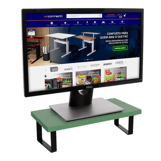 Imagem de Suporte Ergonômico Para Monitor Grande MDF Cores Lisas 20x40cm