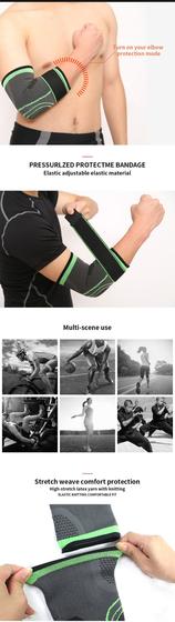Imagem de Suporte esportivo de compressão para cotovelo, cinta para artrite, alívio da dor e recuperação da bursite