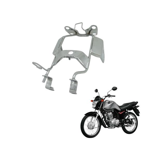 Imagem de Suporte Farol Aranha Honda Fan Titan 125 2000 2008 Cromada