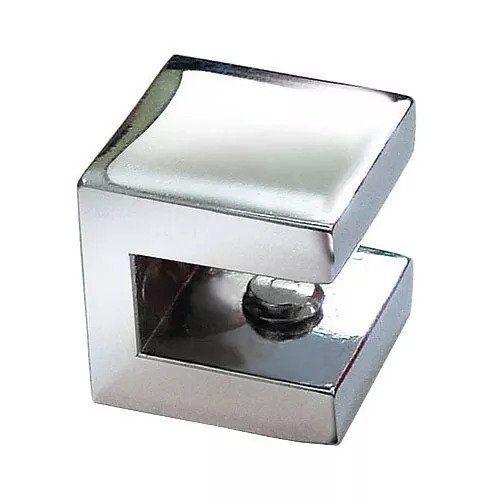 Suporte fenda quadrado para prateleira vidro 8mm - 10 unidades Menor preço em Suporte fenda quadrado para prateleira vidro 8mm - 10 unidades