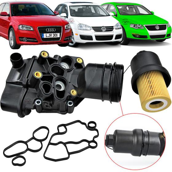 Imagem de Suporte Filtro Óleo Audi A3 A4 A6 Tt 2.0 2006 2007 2008 2009