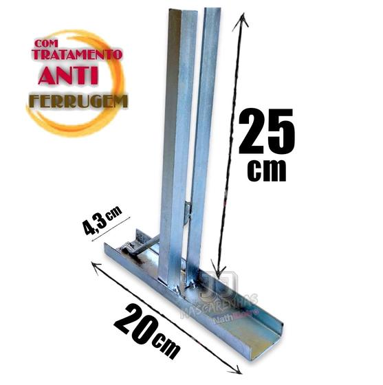Imagem de Suporte fixo com reforço para motor basculante portão 2.5mm