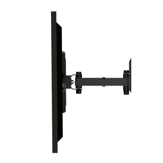 Imagem de Suporte fixo de parede para tv monitor led lcd de 40 polegada parede bi articulado com inclinação