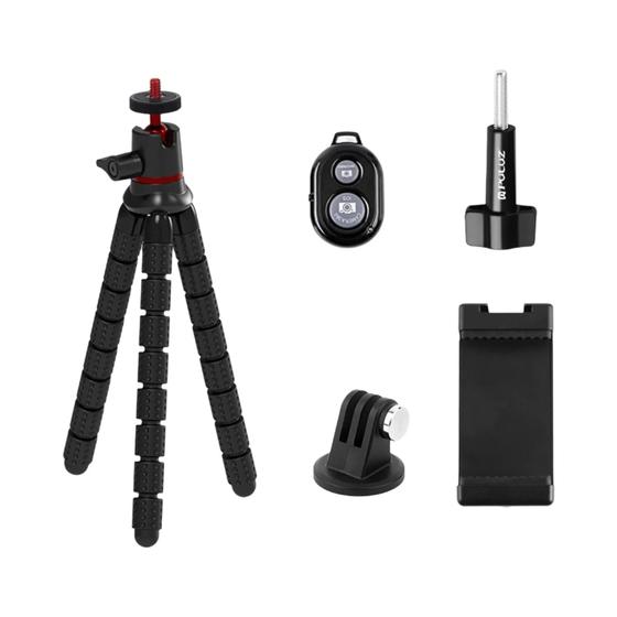 Imagem de Suporte Flexível Para Tripé Mini Polvo Com Controle Remoto Para Câmeras SLR Celular GoPro DJI