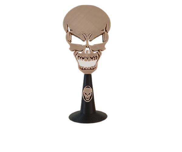 Imagem de Suporte Fone De Ouvido Headphone Stand De Mesa Caveira