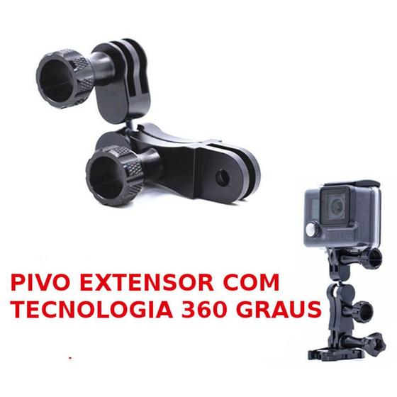 Imagem de Suporte Giratório Pivot Com Rotação 360 em alumínio para Câmera GoPro e similares