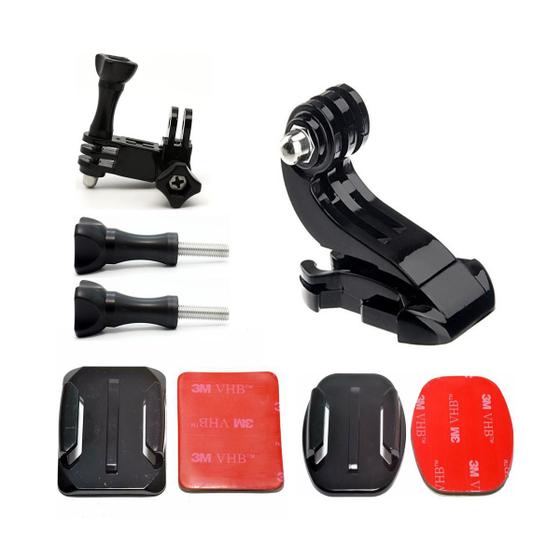 Imagem de Suporte go action pro hero 11 Capacete Kit Para  Sjcam Universal