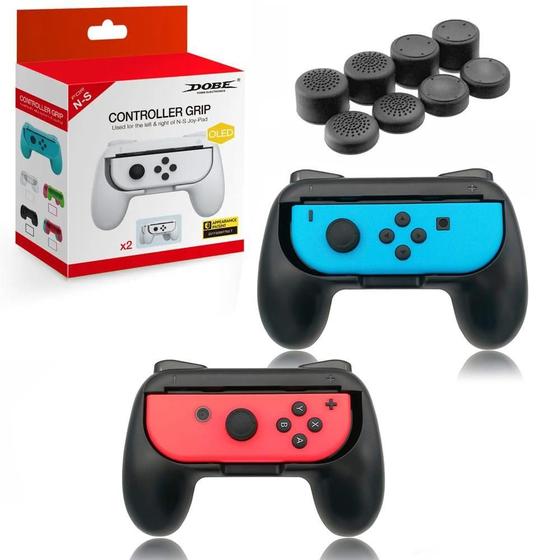 Imagem de Suporte Grip Controle Joy Con Nintendo Switch + 8 Alongador