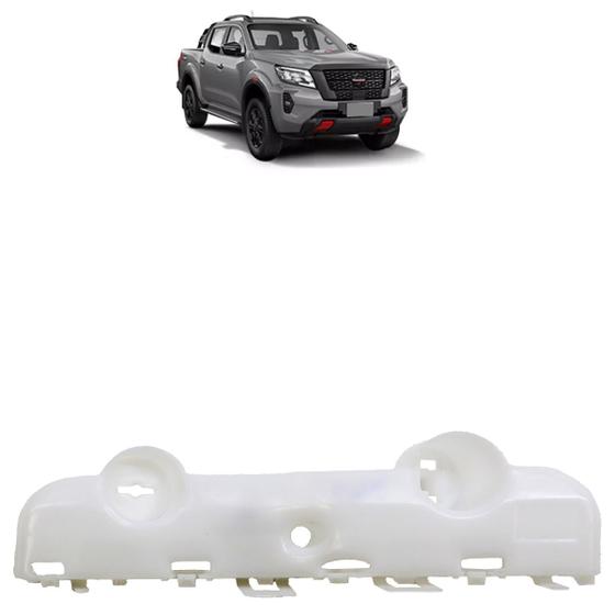 Imagem de Suporte Guia Parachoque Dianteiro Frontier 2021 2022 2023 Branco