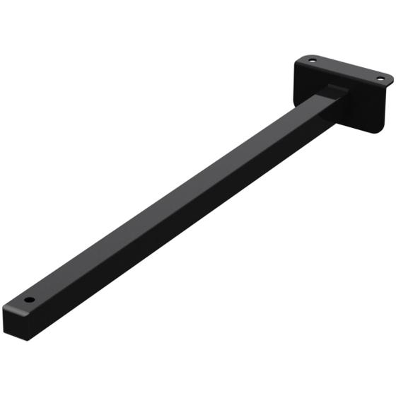 Imagem de Suporte Haste De Refletor Led Fachada 40 CM Preto Base L