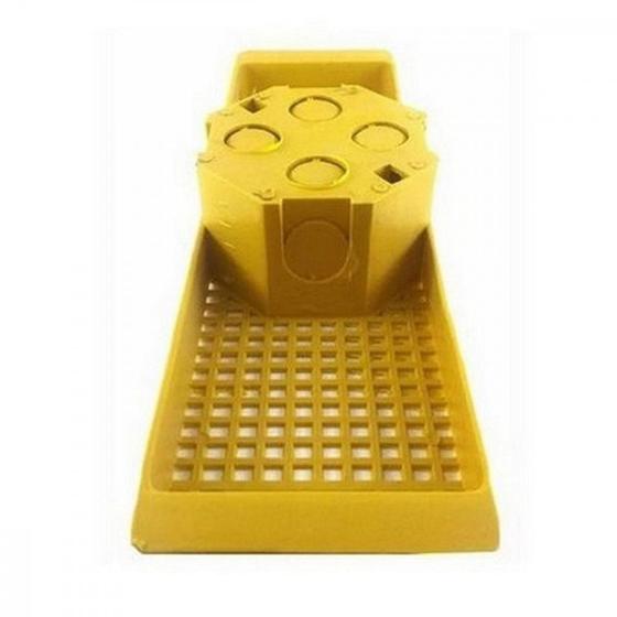 Imagem de Suporte Laje Com Caixa Emave 25Cm Piso Amarelo ./ Kit Com 10 Peças